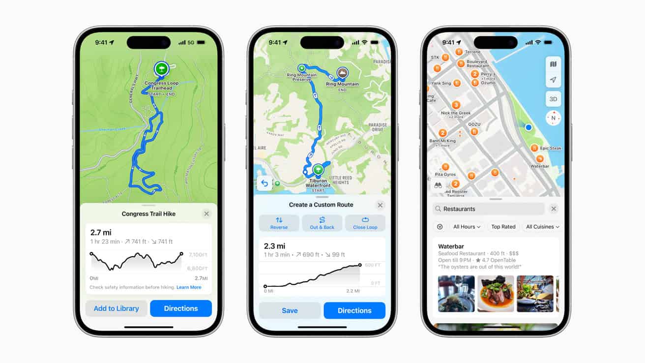 Maak aangepaste wandelroutes voor - Apple Maps Update Hero Lp .landing Big 2x1 