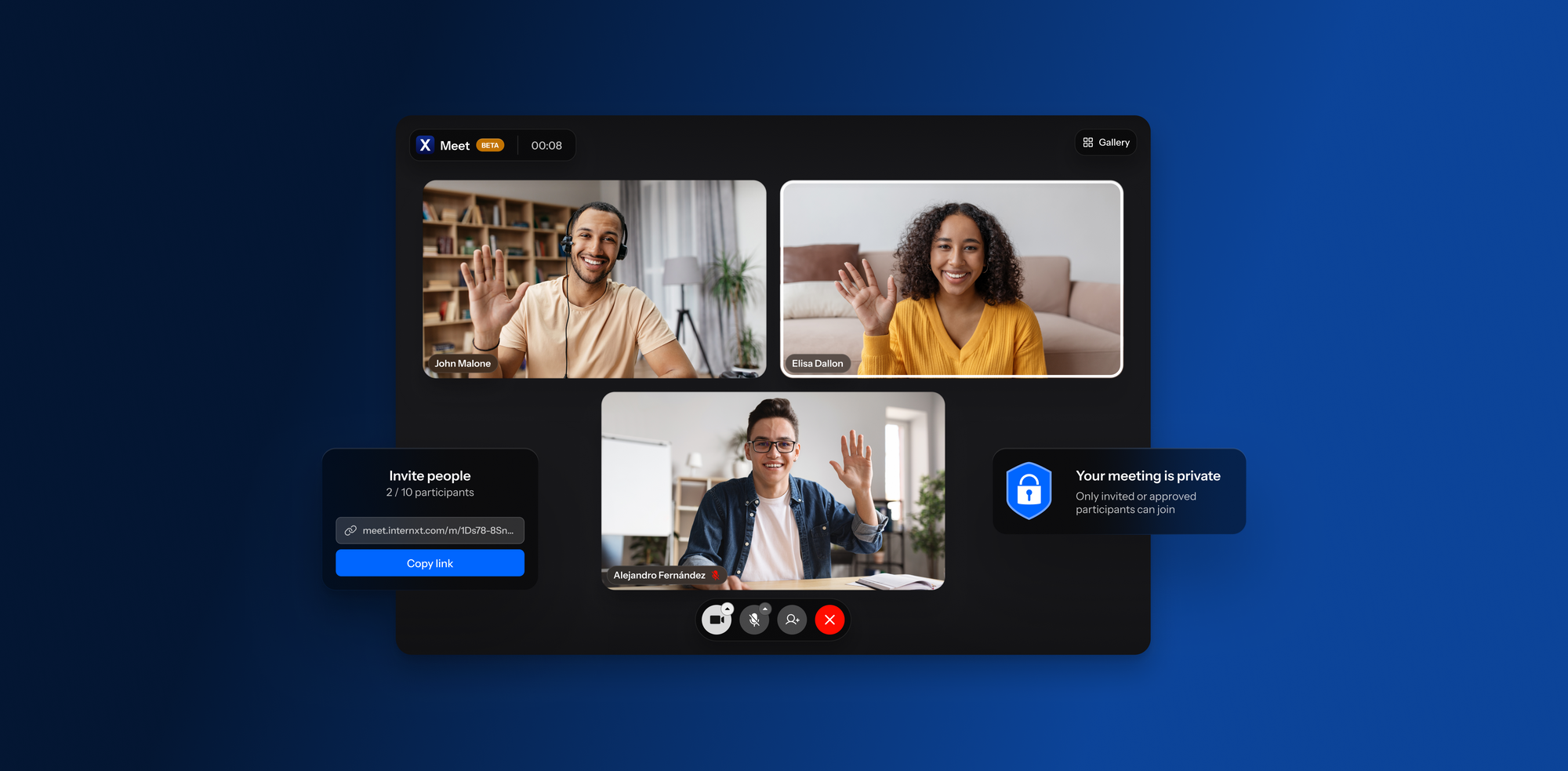 Internxt Meet ist jetzt verfügbar! Hosten Videoanrufe in totaler Privatsphäre