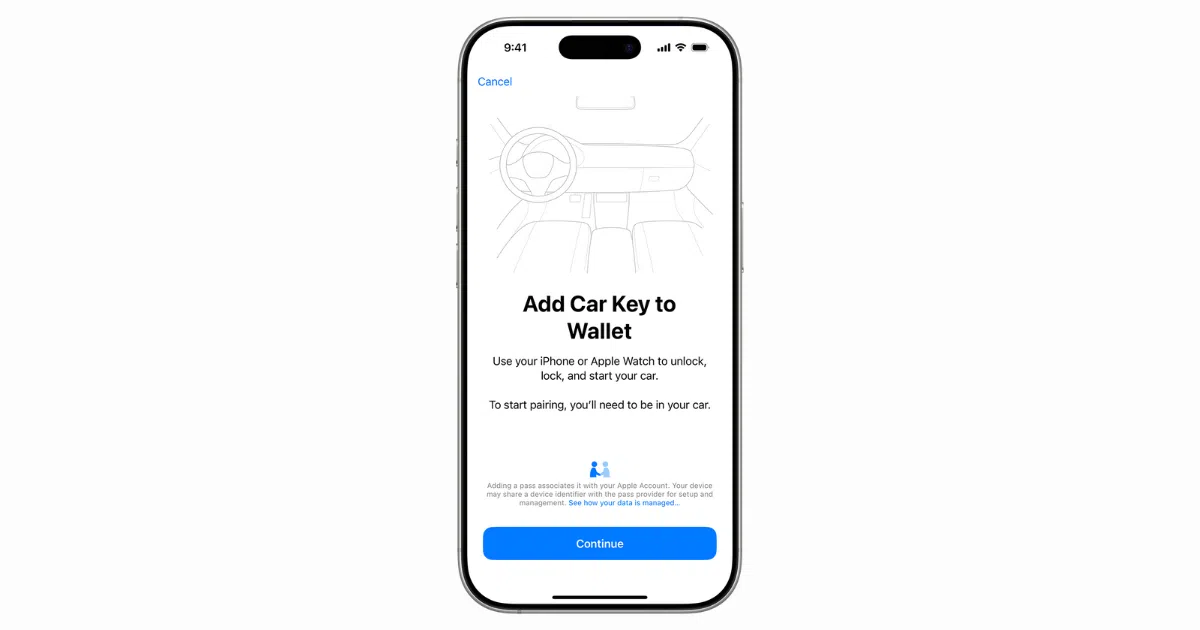 Autoschlüssel, die auf 13 neue Fahrzeugmarken in Apple Wallet ausdehnen