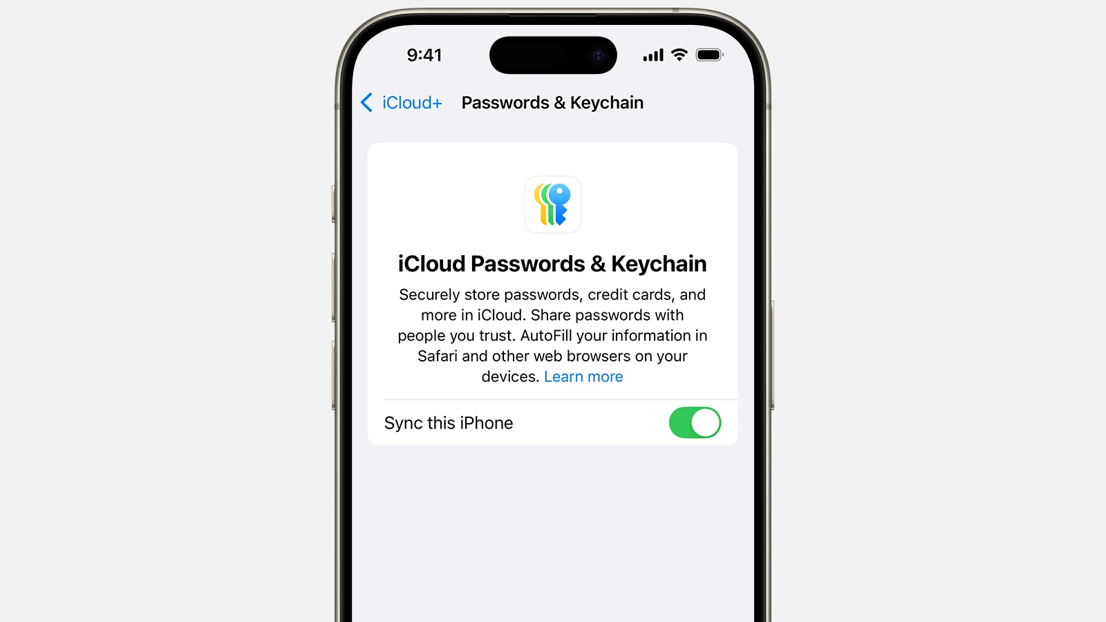 Teilen Sie Passwörter auf dem iPhone